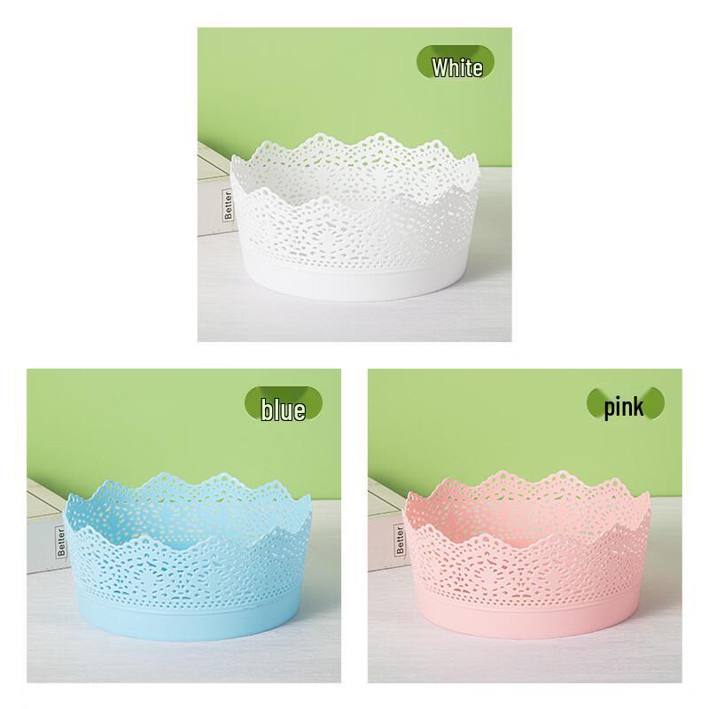Yingtang Colorful Plastic Planter & Storage Basket Set (5 Pack)