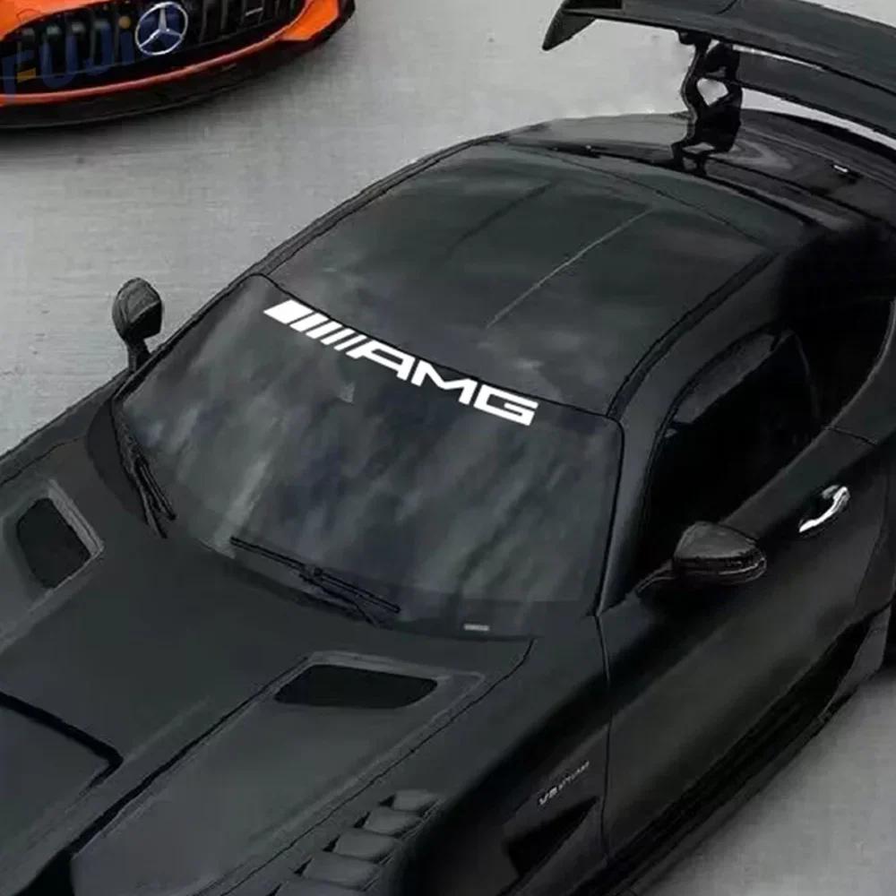 For Mercedes Benz Car Front Windshield Sticker Decal Decoration For Mercedes Benz AMG GLE GLS GLC CLA GLA GLB W204 W205 W203 W21