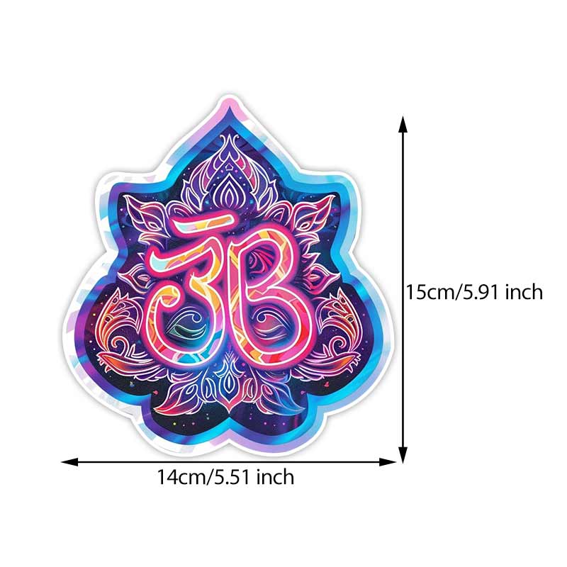 Autoaufkleber Om Hindu Symbol Aufkleber Wasserdicht Vinyl-Aufkleber auf Stoßstange Heckscheibe Laptop Selbstklebender Aufkleber Für Autozubehör TM262