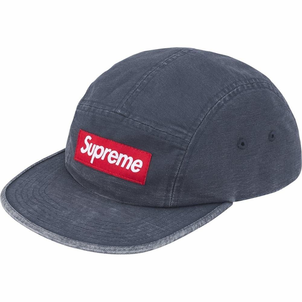 818962 Supreme Canvas Camp Cap Navy One-Size