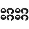100715-RD Rear Sub Frame Bushing Collars Set Kit Fit for Nissan Maxima 300ZX 240SX 180SX Silvia Black T6061 Aluminum