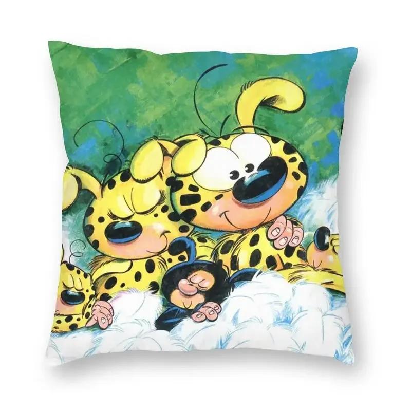 

Чехол на подушку Marsupilami 40x40, декоративный принт с героями мультфильмов, аниме, подушка для дивана, двухсторонняя 45x45cm