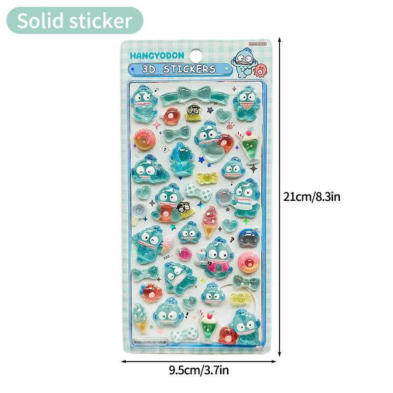 Sanrio Cartoon Sticker Hello Kitty Kuromi My Melody Aesthetic Sticker Cinnamoroll DIY Scrapbook Bonbon Drop Decal Party Favor