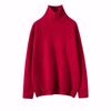 Cashmere Women's High Neck Loose Knit Sweater - Autumn Winter Edition