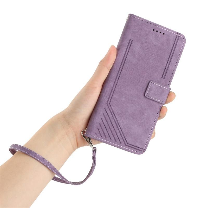 Casing For Iphone 16 15 Plus Pro Max SE4 Leather Case Wallet Long Rope Flip Strap Crossbody Shoulder Card Slots Cover