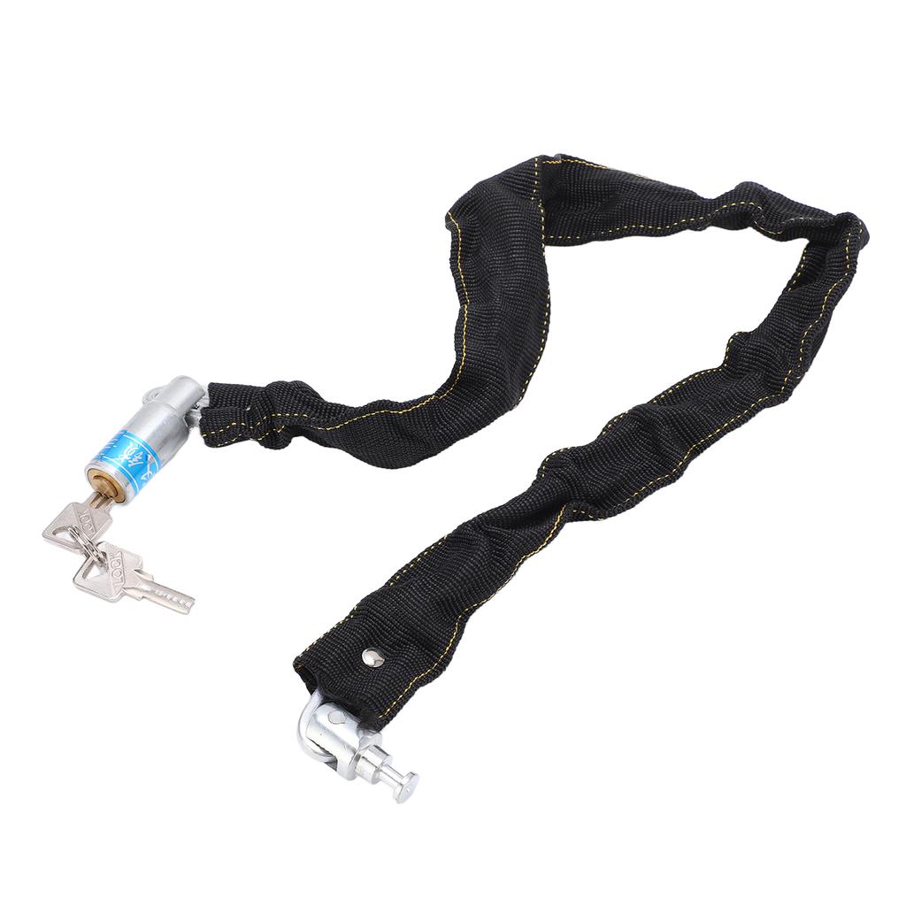 Bicycle Chain Lock Anti Theft Security Bike Lock with 2 Keys for Bicycles Motorcycles Doors