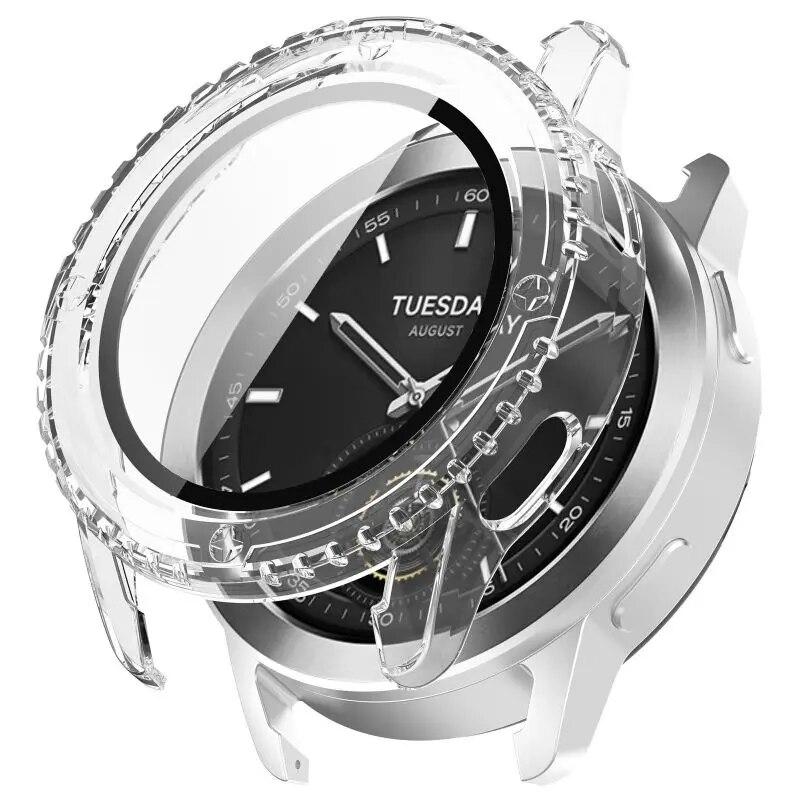 Case + Screen Protector for Xiaomi Mi Watch S3 With Digital Tempered Glass Anti-scratch Film Bumper Protective Case Cover