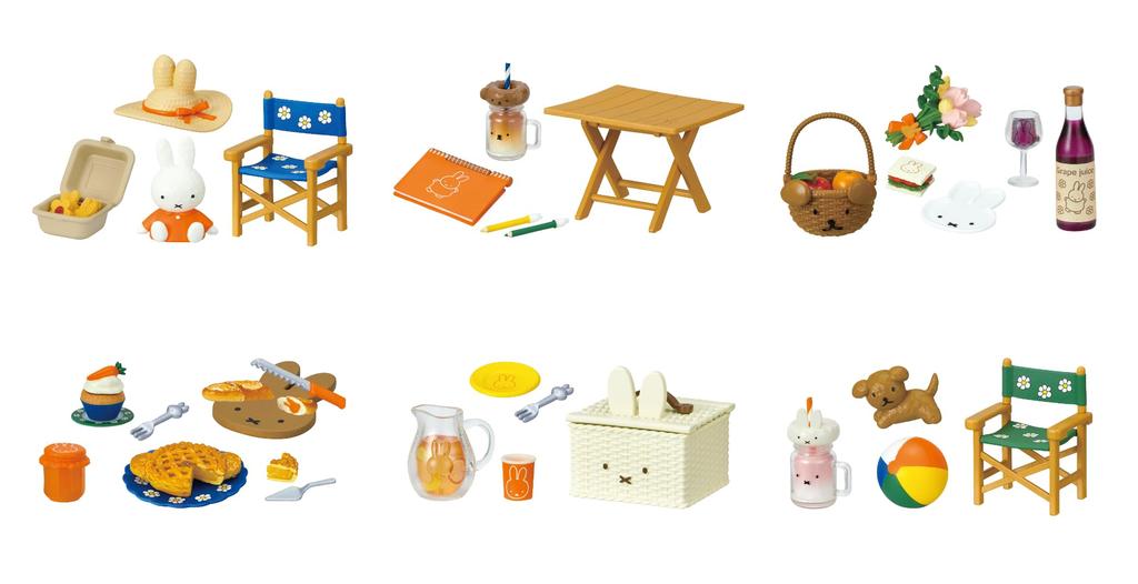 RE-MENT Miffy Picnic with Miffy 1 Box Approx. H120 X W145 X D155mm ATBC-PVC, ABS