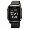 Datirzyx Digital Watch for Men, Soft Band, Waterproof Watch, Men's Wristwatch, Cool Digital Watch for Boys, Outdoor, Sports Watch, Work Watch,
