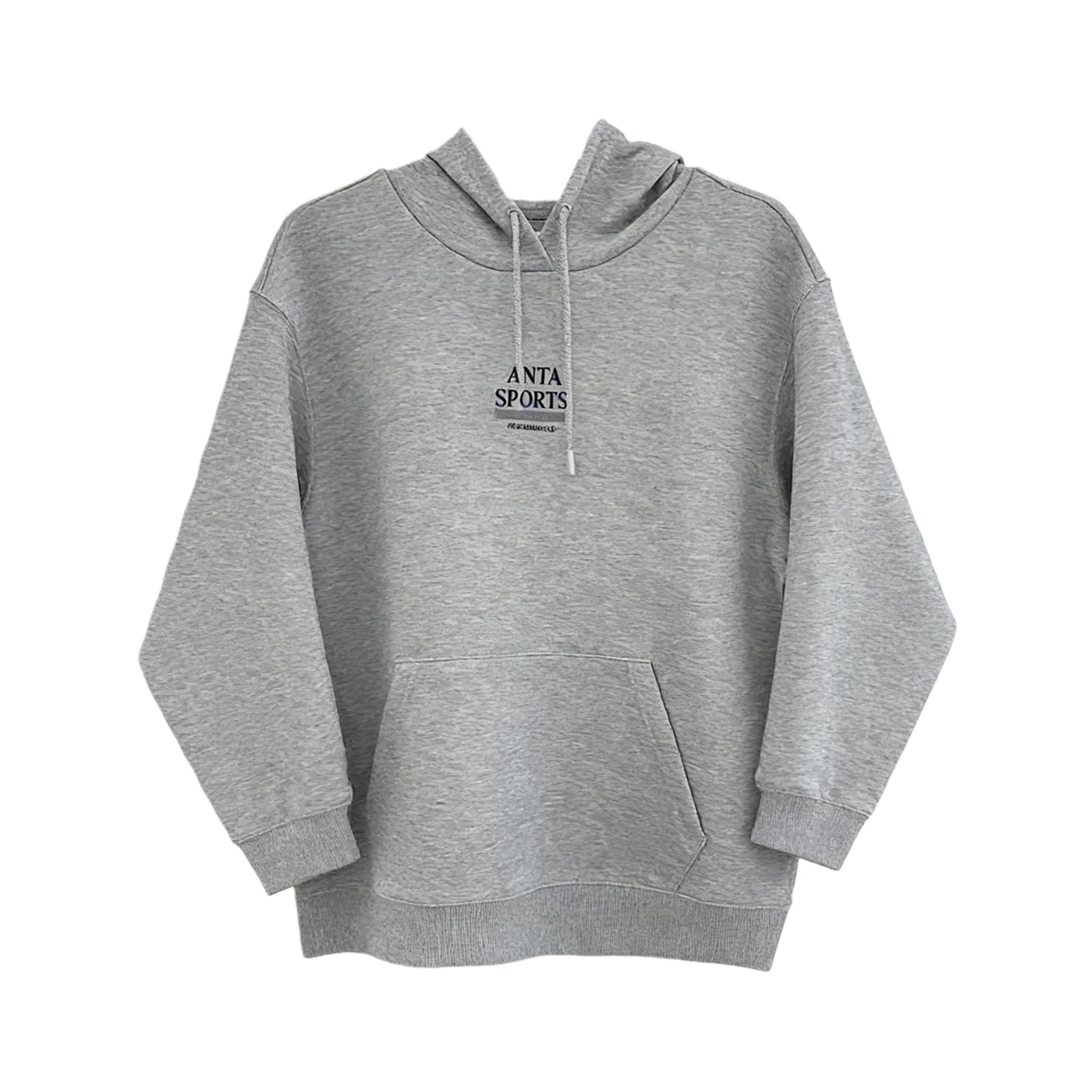 ANTA Sweatshirts Men s Gray Hooded Moderate Regular 152538701-2 4XL