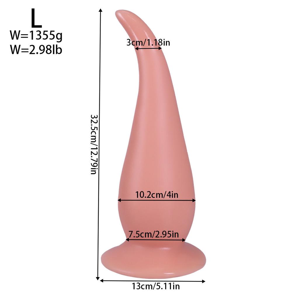 Super Thick Tail Anal Plug Three Piece Set For Male And Female Masturbation And Anal Expansion