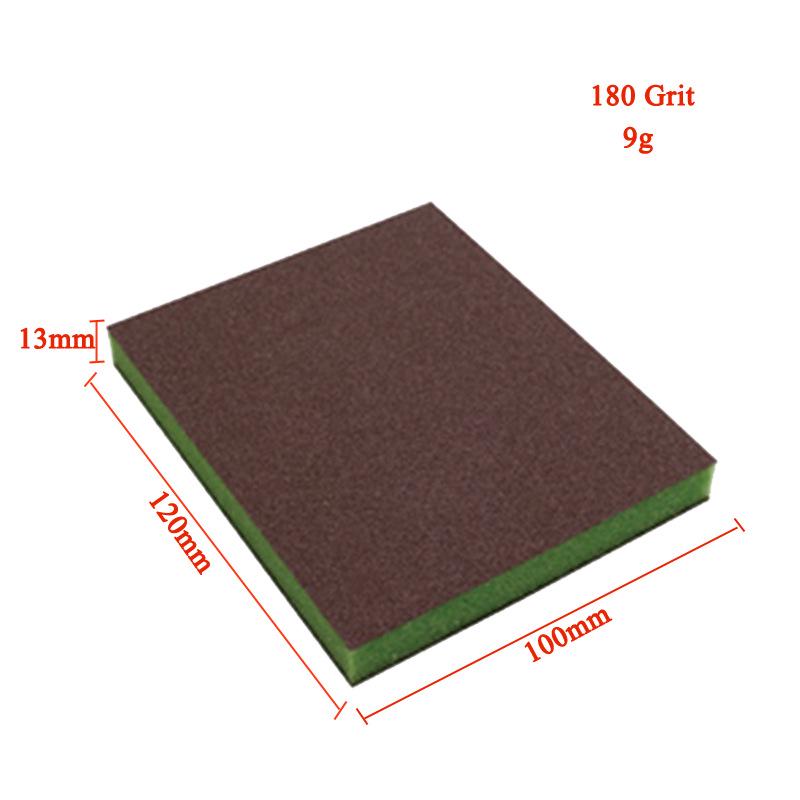Dual-Sided Sanding Sponge Block for Woodworking, Furniture Polishing & Rust Removal - Wet/Dry Use.