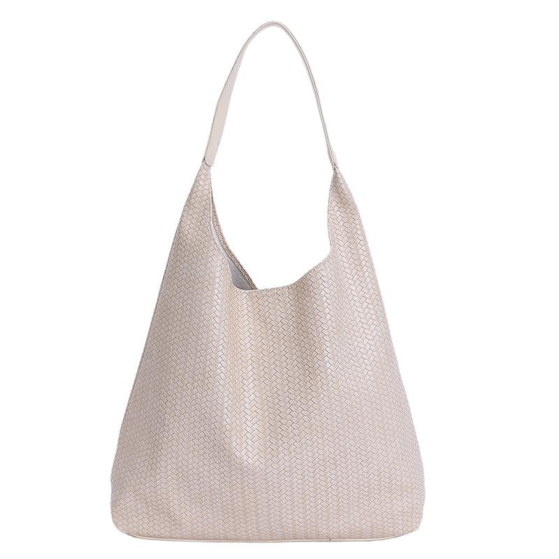 Niche Commuting Large-capacity New Casual Versatile Texture Woven Pattern Underarm Bag Shoulder Tote Bag