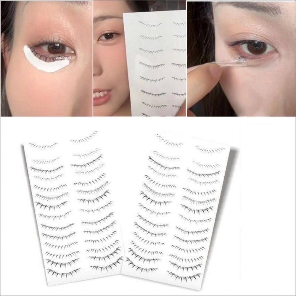 BLOWFISHFUGU eyelash tattoo patch face sticker tattoo patch women's tattoo sticker under eyelash tattoo sticker 8 pairs set, 01+02 4p, 1 set