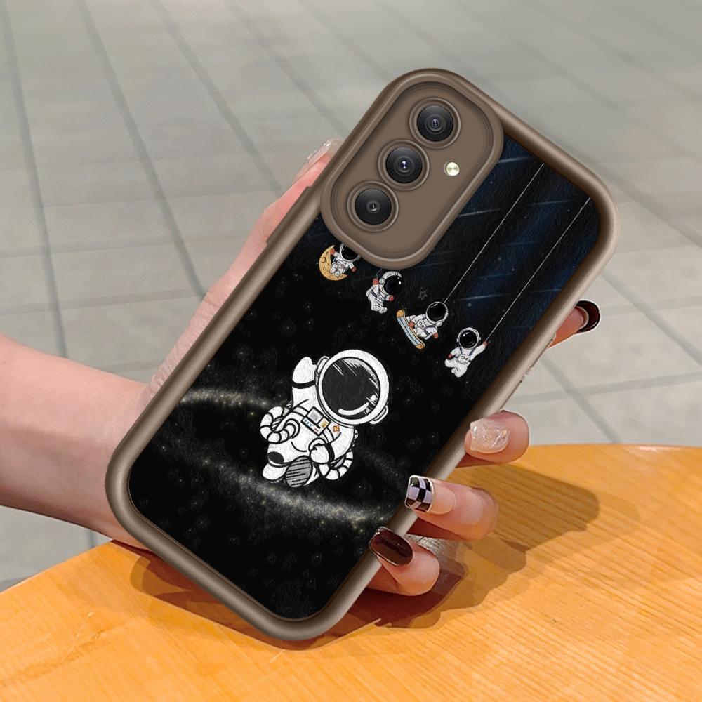 Soft Silicone Square Ladders Cartoon Pattern Full Cover Camera Protection Shockproof Case for Huawei Honor Xiaomi Redmi Samsung