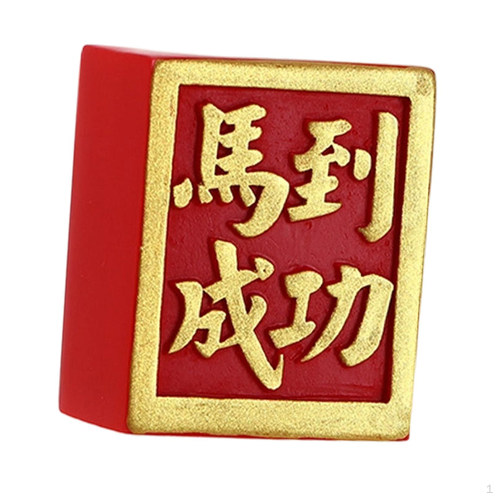 

Horse Figurine Desktop Ornament Art Crafts Cartoon Resin Feng Shui Gift Animal Sculpture for Desk Base