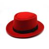 Mens British Style Bowler Hat Wool Felt Classic Vintage Retro Gentleman Costume Accessories Black Gray Burgundy
