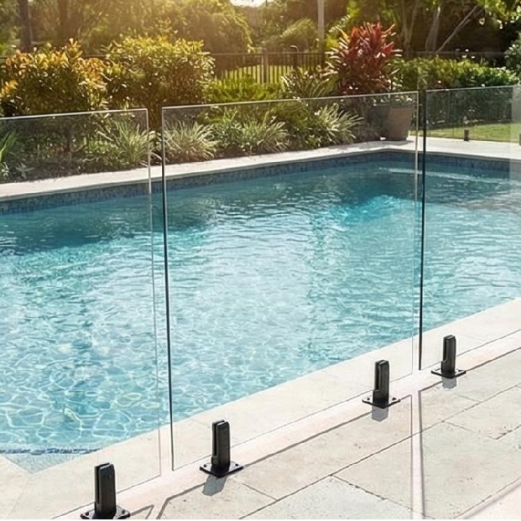 Glass Railing Spigots Pool Glass Bracket Stainless Steel Fence Clamp Balustrade Railing Accessories Simple Installation