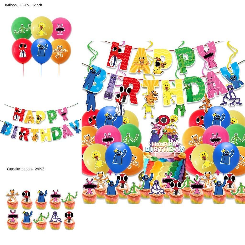 Vibrant Roblox Rainbow Friends Birthday Party Decorations Supplies Kit For Kids