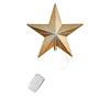 Night 11in Clip-On Christmas Tree Topper, Illuminated LED Acrylic Star With Sparkling Lights, Glowing Night Light For Holiday Decor