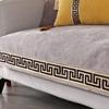High-grade Classical Thicken Chenille Sofa Towel Modern Soft Anti-slip Sectional Sofa Cover Luxury Solid Color Couch Covers