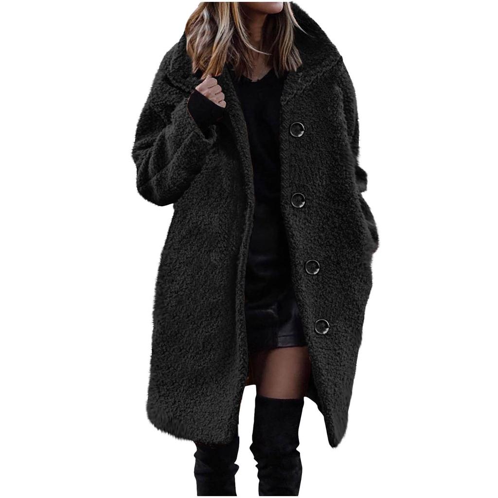 Womens Coats Winter Mid Length Trench Coat Single Breasted Trench Coats Ladies Jacket