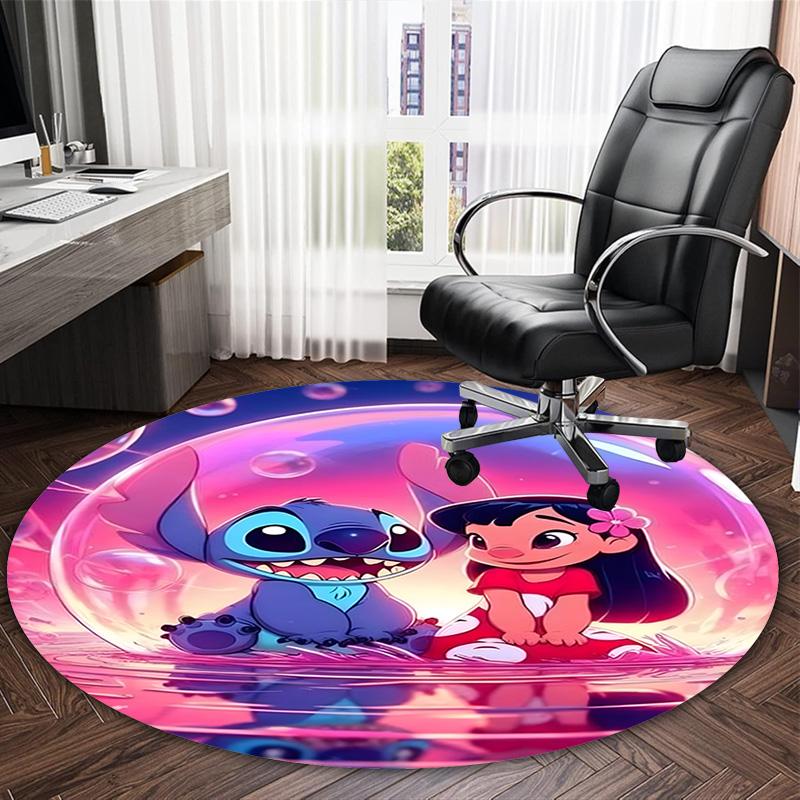 1pc S-Stitch10 Carpet, Round Rug, Comfortable, Suitable for Entryways, Living Rooms, Office, And Bedrooms, Christmas Decoration