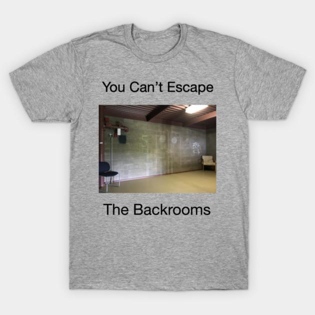 Backrooms Meme Smell of Old Carpet TShirt Liminal Space Horror Quote Cotton Short Sleeve Unisex M