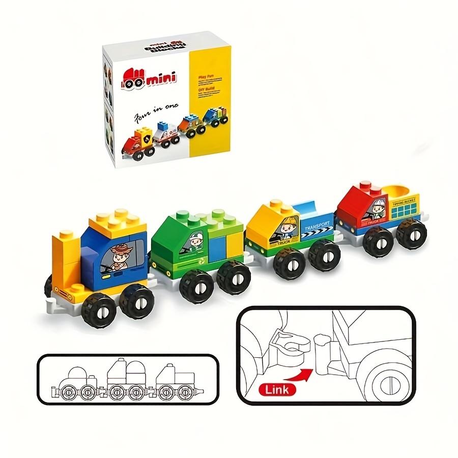 

Развивающая игрушка-конструктор Мини-модель транспорта 3D Стерео Игровой реквизит Офисное украшение Сцена для сборки красный