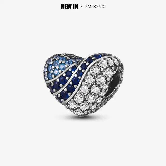 2024 Original New In Fairy Tale Town Series Round Heart Shaped Beads FitNew Bracelet 925 Silver Women Bead DIY Jewelry Gift