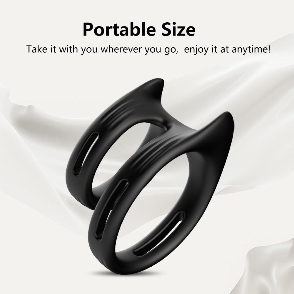 Double Men's Ring Penis Cock Ring Delay Ejaculation Couple Ring Dick Accessories for Sex Games Sexulaes Toys