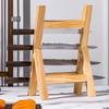 Guyyelt Wooden Knife Stand, Simple Japanese Style White Pine Knife Holder (6 Tiers)