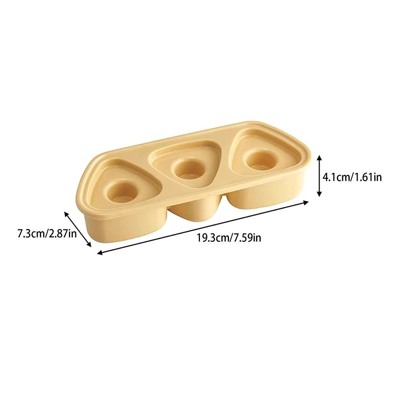 Three-Linked Onigiri Mold Triangle Sushi Mold Once Quickly Make 3Pcs Sushi Rice Ball Mold For Making And Storing Sushi