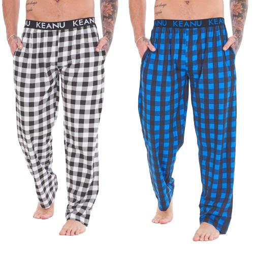 Keanu Men's Buffalo Check Lounge Pants (Pack of 2)