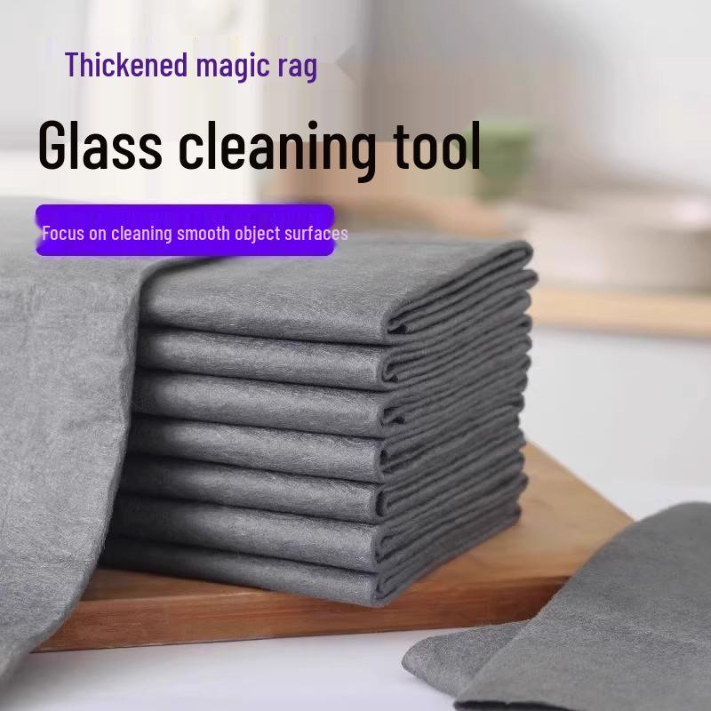 Magic Lint-Free Cloth: Streak-Free Glass & Floor Cleaning, Made with South Korean Island Fiber.