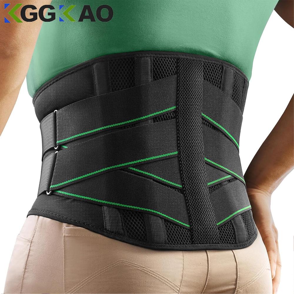 Sports Lower Back Brace 5 Stays Orthopedic Lumbar Support Anti-Skid Waist Belt For Gym Pain Relief Breathable