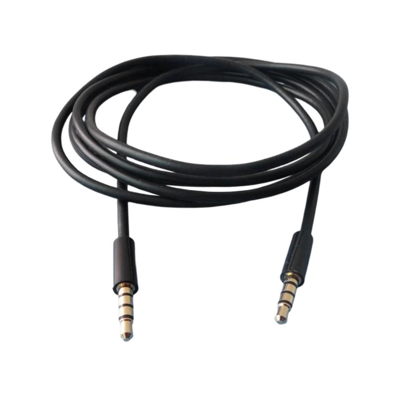 

3.5mm Male to Male Auditory Cable Gold Plated for Stereo and Microphones Wide Compatibility For Car Headphone 1 чорний