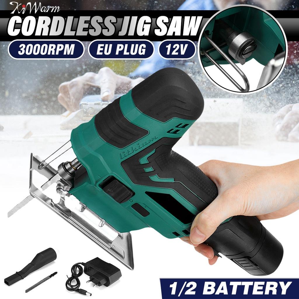 12V 30000RPM 65mm Akumulátorová přímočará pila Elektrická přímočará pila Multifunkční dřevoobráběcí nástroj pro baterii