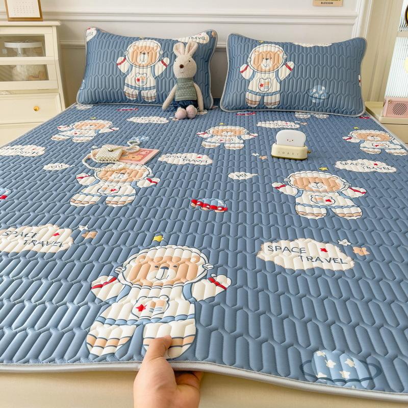 New Cartoon Comic Latex Summer Mat Washable Fresh Baby Ice Silk Summer Mat Child Air Conditioner Soft Seat