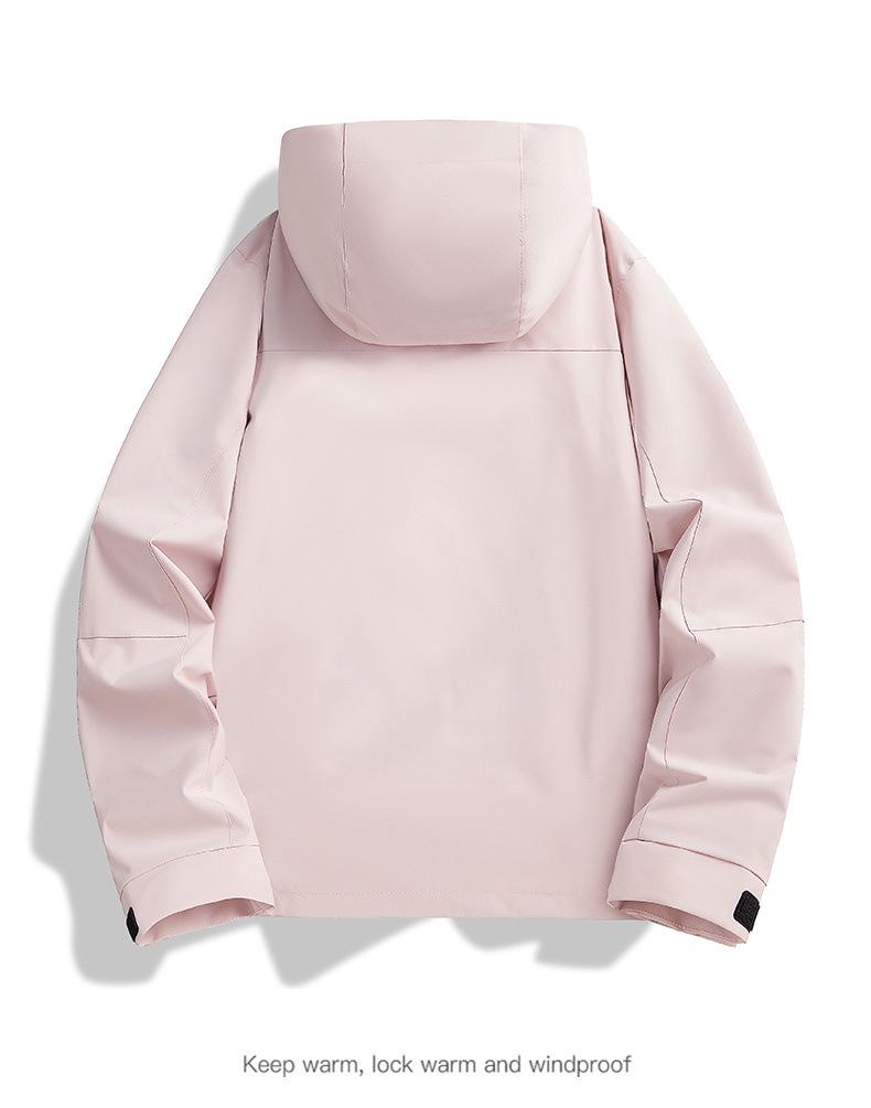 Kamel-Stil Drei-in-Eins Wasserdicht Winddicht Pärchen Bergsteigerjacken Set