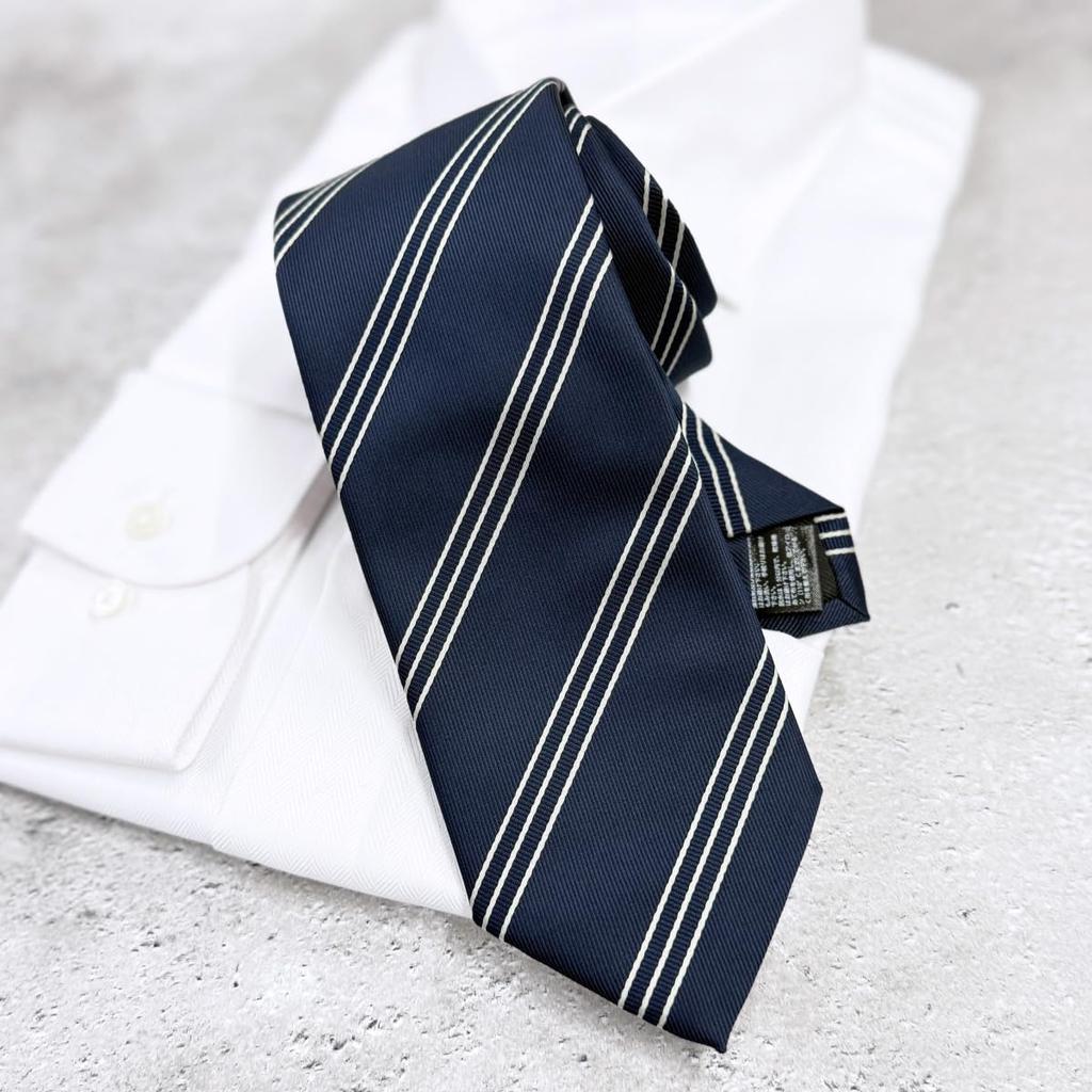 [Milano Alpha] Necktie Pin Business Washable Necktie Solid Stripe Small Pattern Check Regimental Formal Gift 03