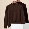 Hengyuanxiang Men's 100% Pure Wool Thickened Pullover Sweater