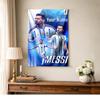 Football Messi Customize Text Tapestry Cozy Personalized Tapestry Non-Fading Color Great for Studio Apartment Four Seasons Decor