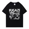 Trendy 2025 FUGAZI Band Graphic Oversized Tee Shirt Streetwear Men Women Summer Short Sleeve T-shirts 100% Cotton Popular Unisex