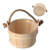 Balde de sauna 6L SPA Acessório para sala de vapor Barril de madeira de alta capacidade para chuveiro Piscina