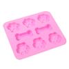1Pc Dog Footprint Silicone Mold Bone Cookie Cutter Diy 3D Fondant Cat Paw Silicone Bakeware Molds Baking Accessories