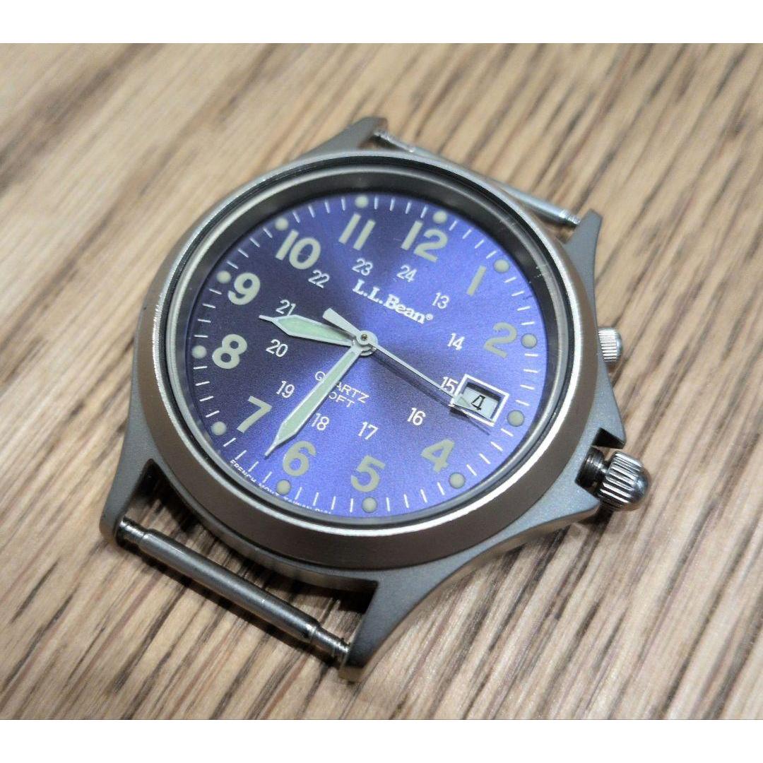Used L.L.Bean quartz watch body navy