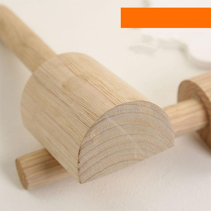 Ceramic Solid Wood Clapping Board Soft Clay Supplies High Quality Wooden Tap Hammer with Tooth Professional Pottery Tool