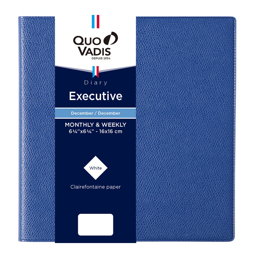 

QUOVADIS Executive/Unpar 2026 Weekly Vertical Diary 16x16cm blue ocean qv01401bl