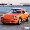 1/36 Porsche Classics Old Car Alloy Simulation Car Model With Sound And Light Metal Diecasts & Toy Vehicles Decoration Children Boy Toys